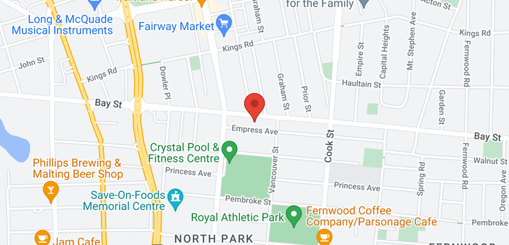 map of 934 Empress Ave